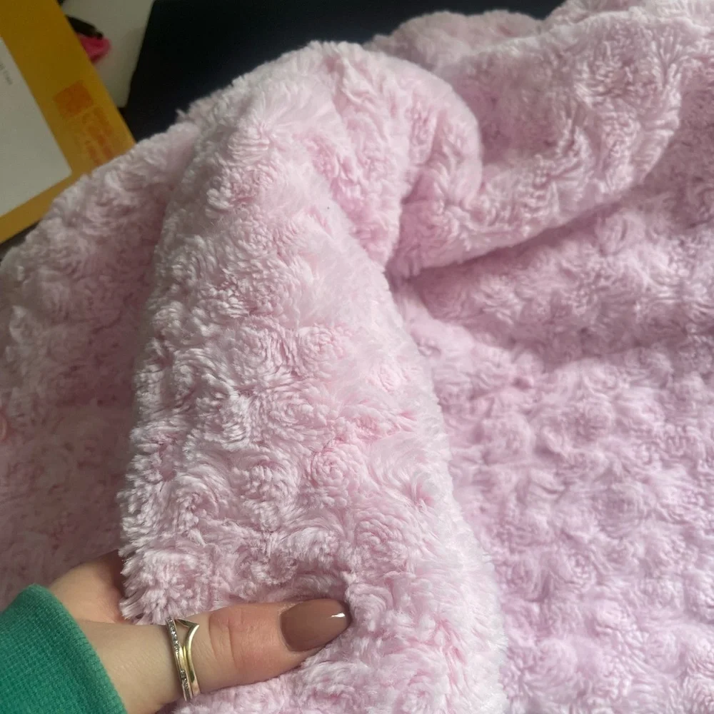 Toddler Girl's Soft Pink Faux Fur Jacket, Sz 12-18 months